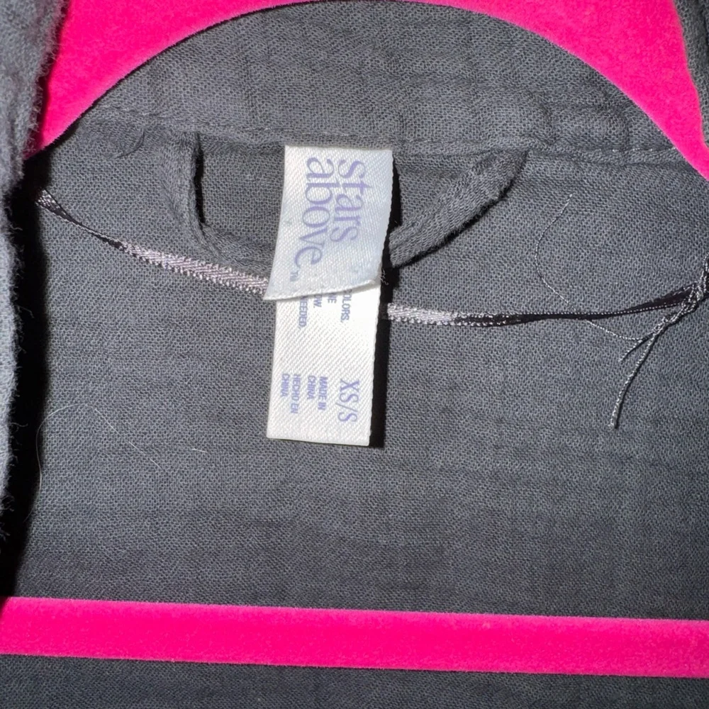 Stars Above Textured Gray Robe - Picture 3 of 3